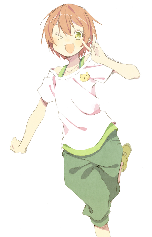 hoshizora rin (love live! and 1 more) drawn by abara_heiki