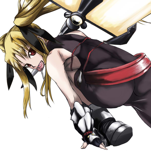 fate testarossa and bardiche (lyrical nanoha and 2 more) drawn by ankoku_emu_shougun