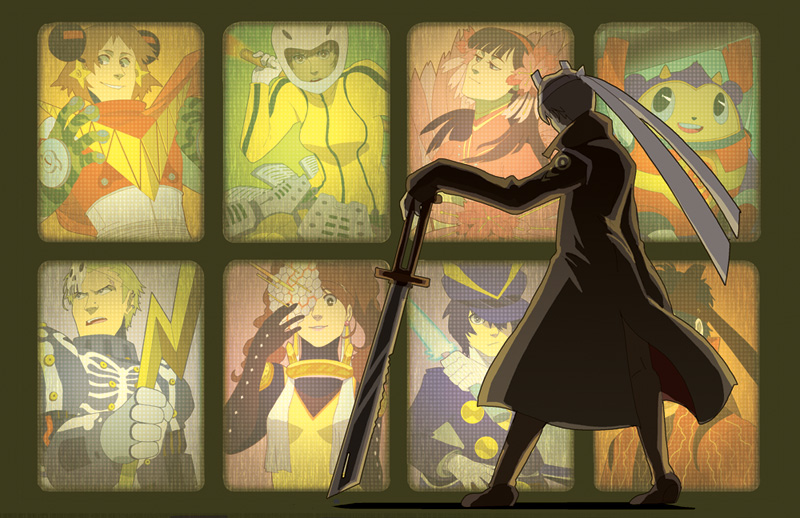 narukami yu, shirogane naoto, satonaka chie, kujikawa rise, amagi yukiko, and 12 more (persona and 1 more)