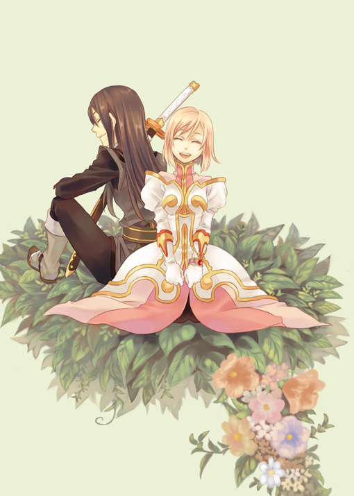 yuri lowell and estellise sidos heurassein (tales of and 1 more) drawn by miho_(mi)