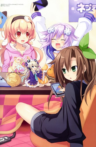neptune, if, histoire, and compa (neptune and 1 more) drawn by tsunako