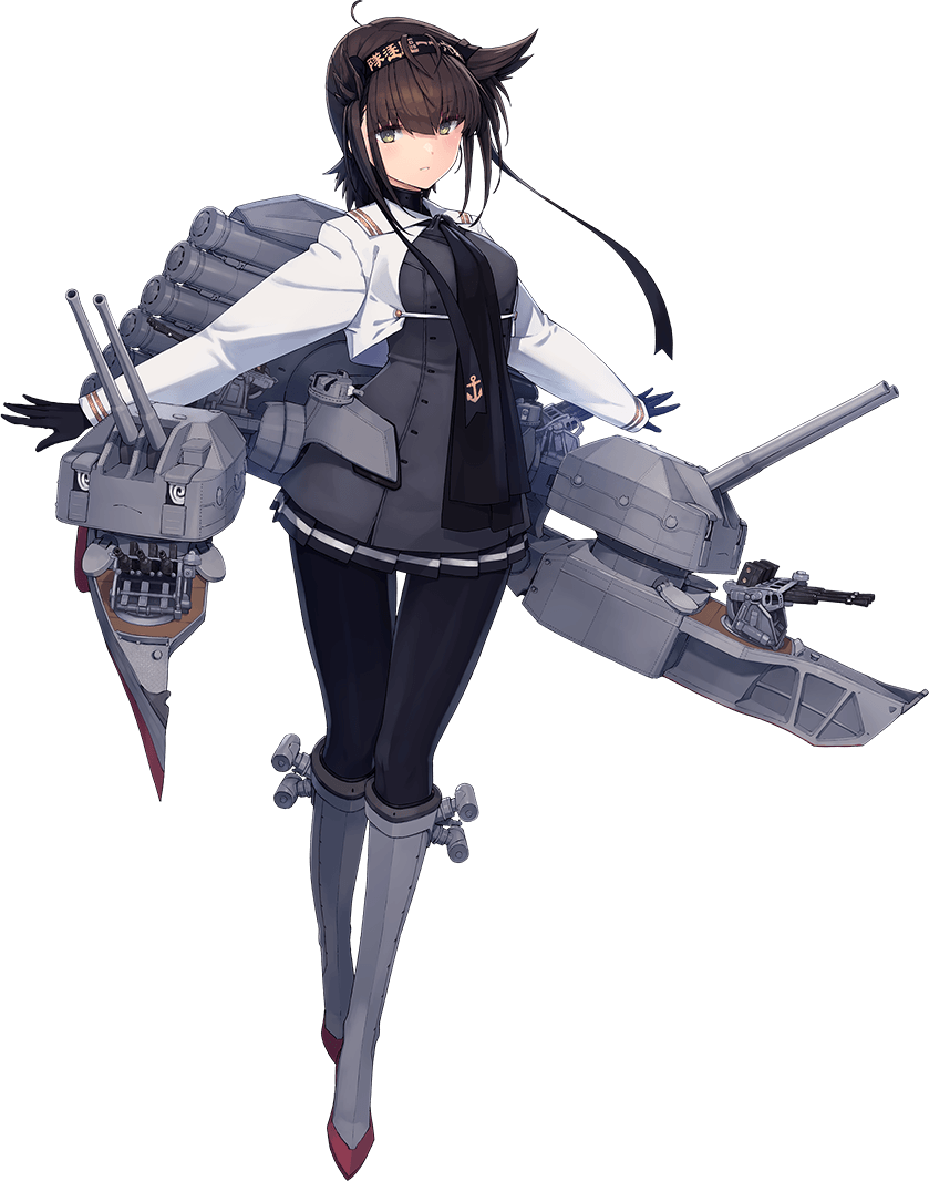 hatsuzuki, chou-10cm-hou-chan, and hatsuzuki kai ni (kantai collection) drawn by shizuma_yoshinori