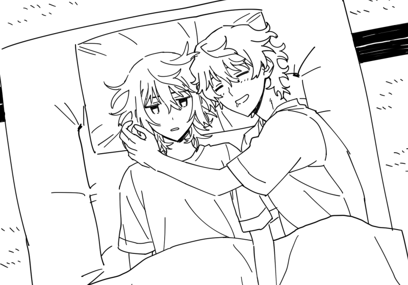 koide natsuno and mutou tooru (shiki) drawn by honosuke_(tns4b)
