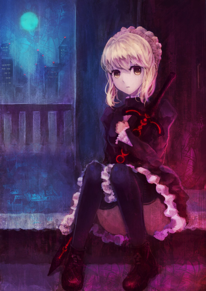 artoria pendragon and saber alter (fate and 1 more) drawn by mahou_kyuuri