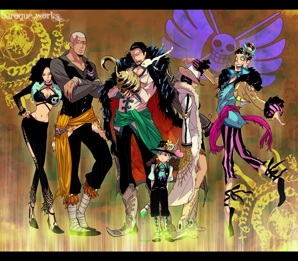 Nico Robin Sir Crocodile Bon Clay Miss Goldenweek Daz Bones And 1 More One Piece Drawn By 69bones Danbooru