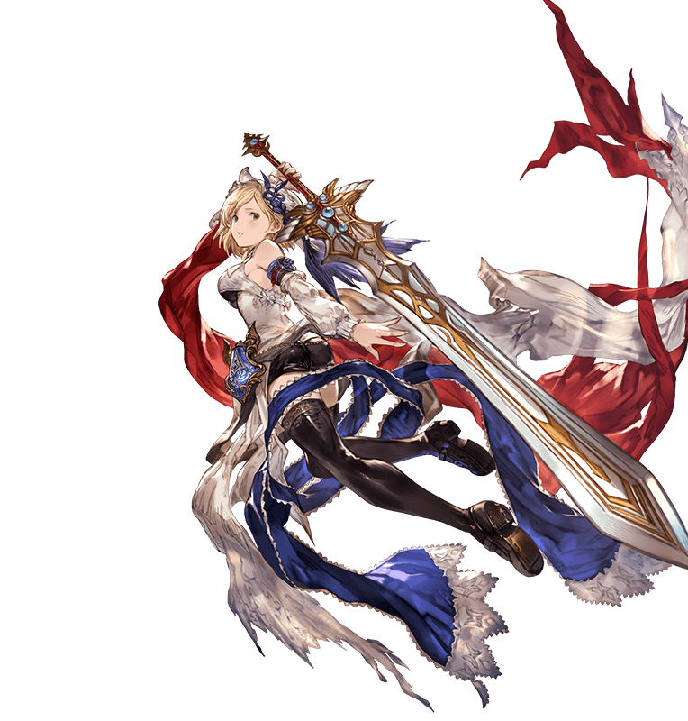 djeeta and angela (granblue fantasy and 2 more) drawn by minaba_hideo