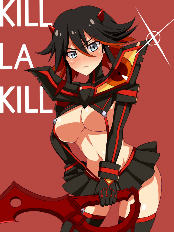 matoi ryuuko and senketsu (kill la kill) drawn by haniwagi_(hal)