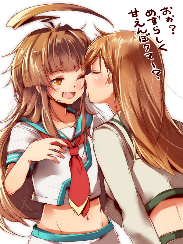 ooi and kuma (kantai collection) drawn by mataichi_mataro