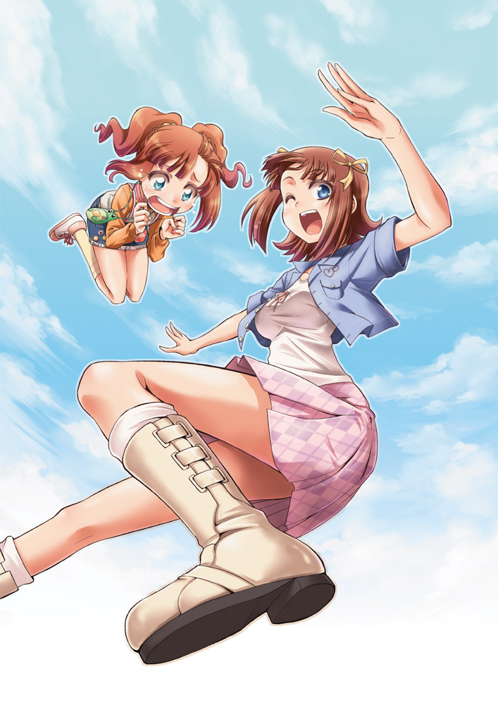 amami haruka and takatsuki yayoi (idolmaster) drawn by fuugetsu_makoto