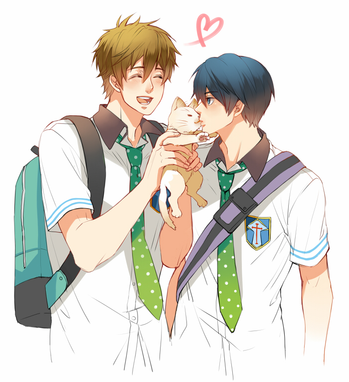 tachibana makoto and nanase haruka (free!) drawn by se-lene