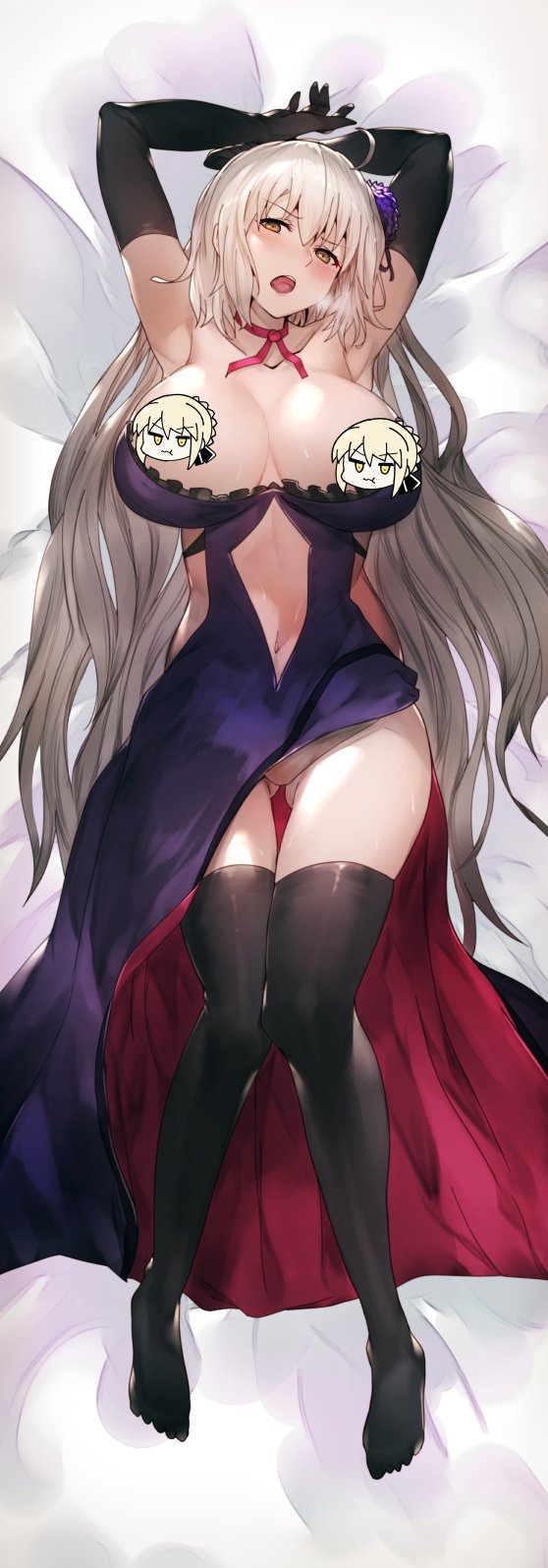 artoria pendragon, jeanne d'arc alter, and saber alter (fate and 1 more) drawn by arito_arayuru