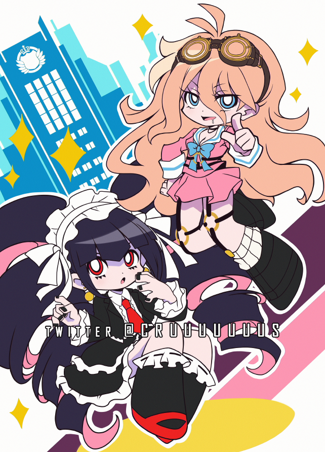 iruma miu and celestia ludenberg (danganronpa and 3 more) drawn by criis-chan