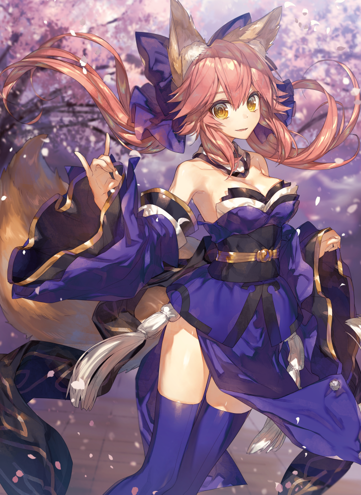 tamamo and tamamo no mae (fate and 1 more) drawn by chocoan