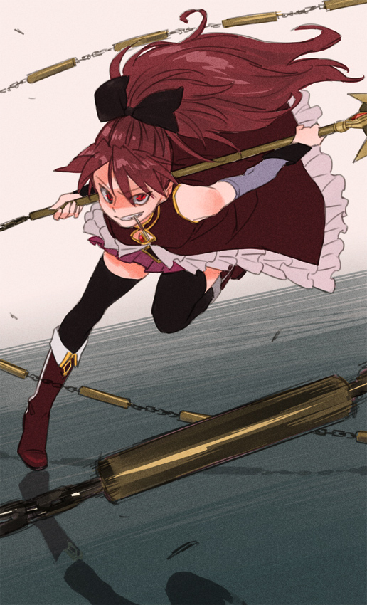 sakura kyoko (mahou shoujo madoka magica) drawn by kyuugou_(ninekoks)
