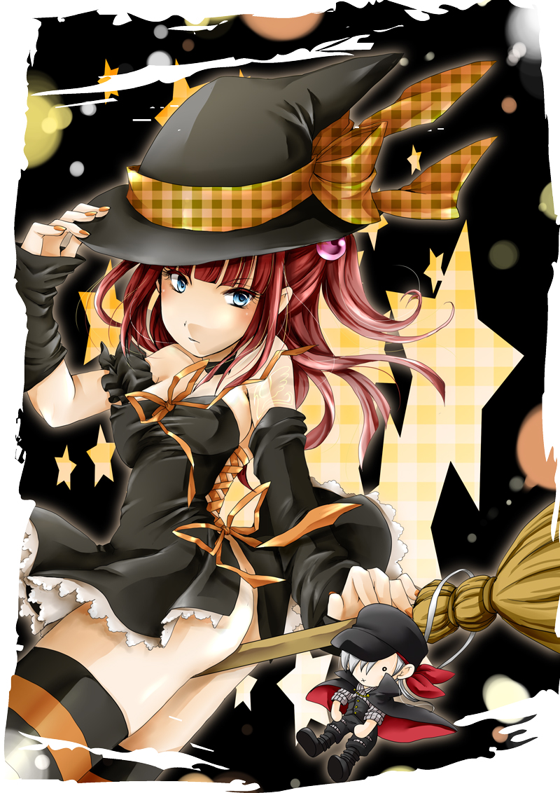 ushiromiya ange and amakusa juuza (umineko no naku koro ni) drawn by akatsuki_hijiri
