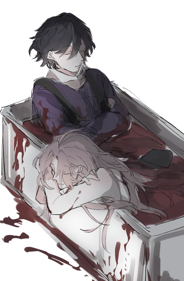hatsutori hajime and utsugi noriyuki (saibou shinkyoku) drawn by habe_(under_coe)