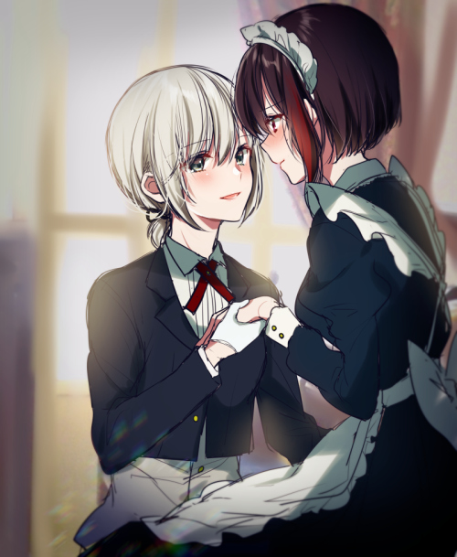 mitake ran and aoba moca (bang dream!) drawn by mizukikushou