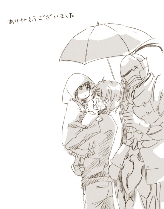matou sakura, matou kariya, and berserker (fate and 1 more) drawn by temae_(jcb)