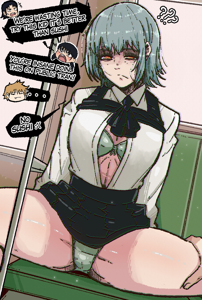 denji, mitaka asa, fami, and katana man (chainsaw man) drawn by mark_gavatino