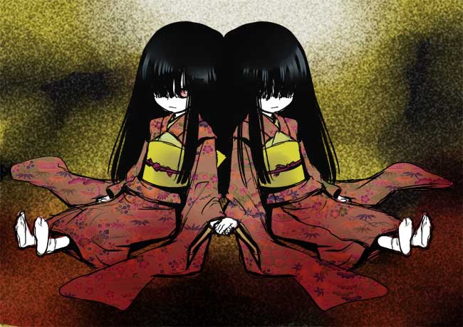 kiryuu akane and kiryuu azami (fatal frame and 1 more) drawn by suika_(suika-dokei)