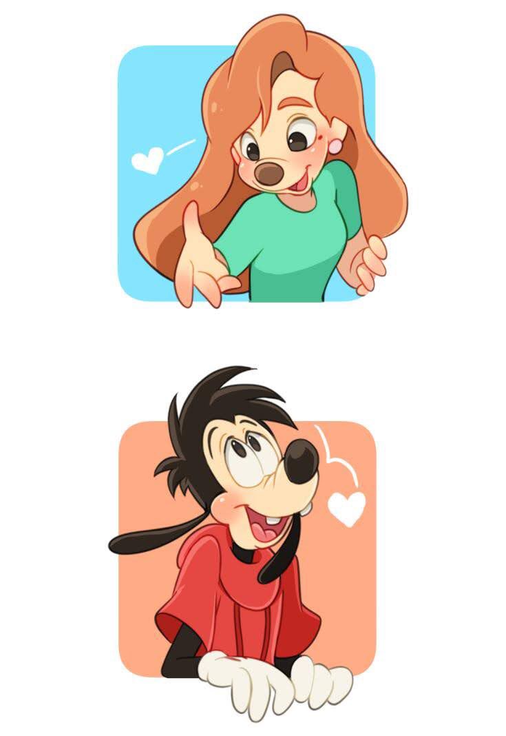 max goof and roxanne (mickey mouse & friends and 2 more) drawn by natsuki_nori