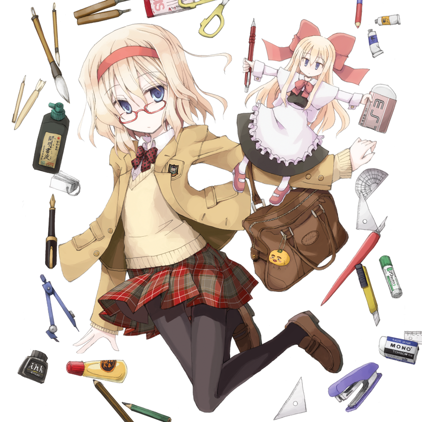 alice margatroid and shanghai doll (touhou) drawn by mochiki