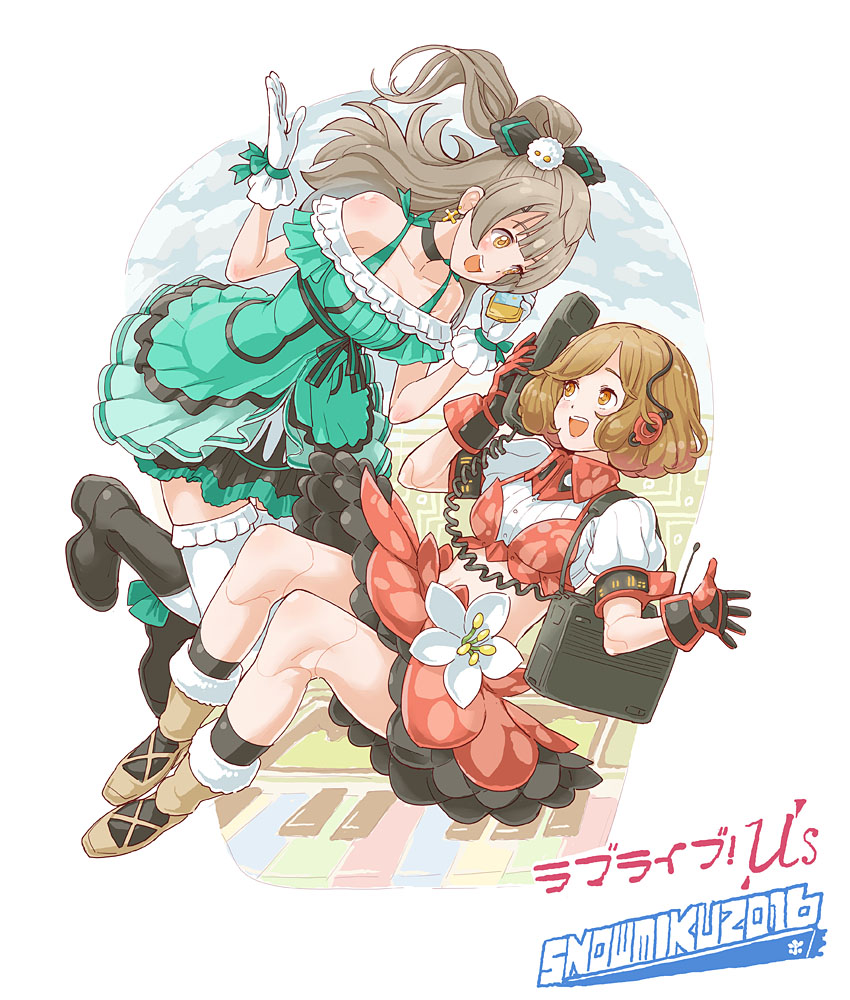 meiko, minami kotori, and sakine meiko (vocaloid and 2 more) drawn by daigoman