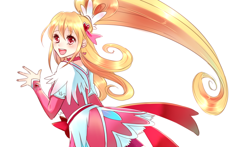 aida mana and cure heart (precure and 1 more) drawn by senet17