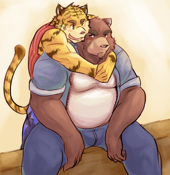 torahiko oshima and juuichi mikazuki (morenatsu) drawn by istani
