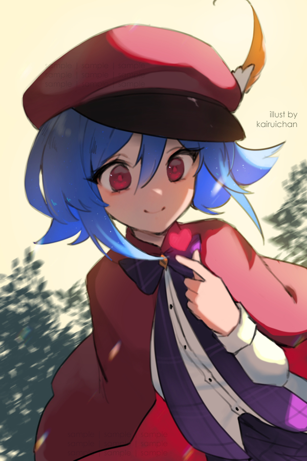 leaflit mitsuha (indie virtual youtuber) drawn by anna_lee