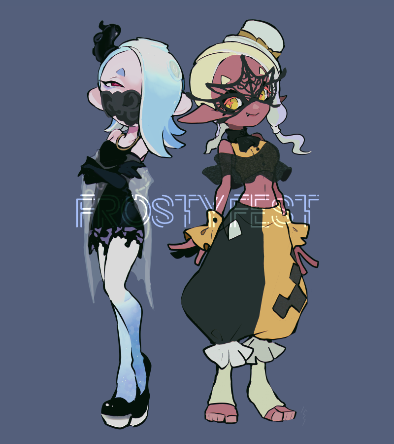 shiver and frye (splatoon and 1 more) drawn by imaikuy0