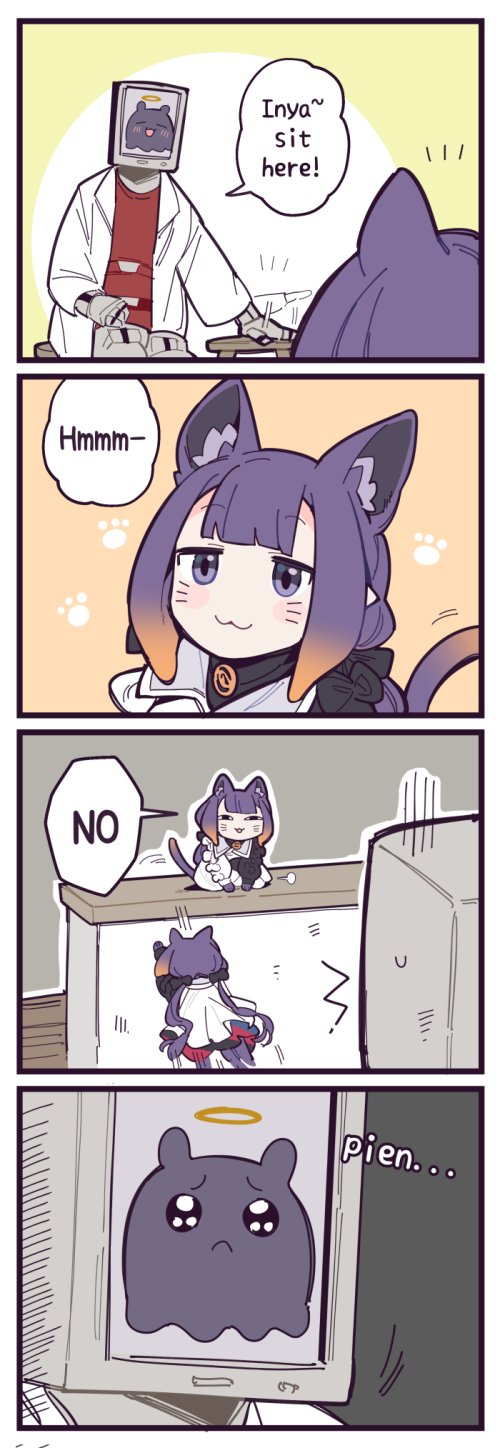 ninomae ina'nis and takodachi (hololive and 3 more) drawn by mitsumine_(ookami_no_oyashiro)