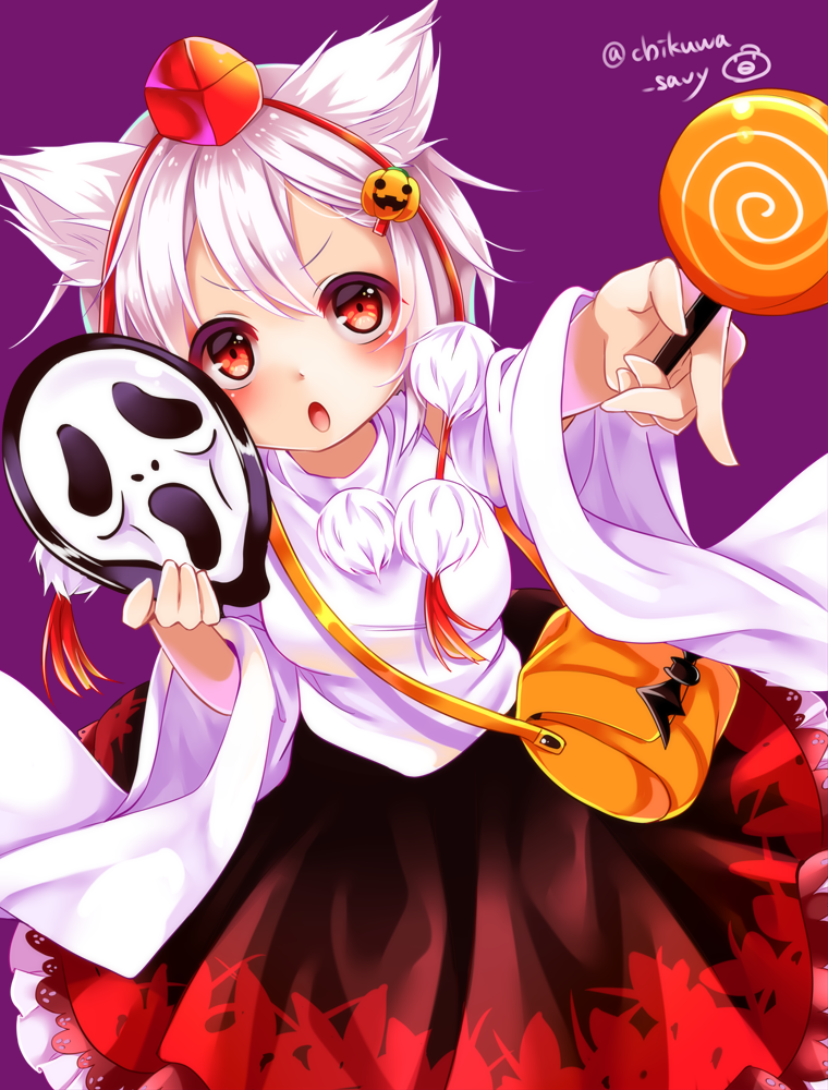 inubashiri momiji and ghostface (touhou and 1 more) drawn by chikuwa_savy