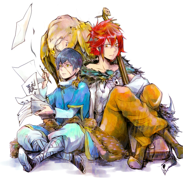 shut hell, yurul, and yaralt (shut hell) drawn by gomosawa