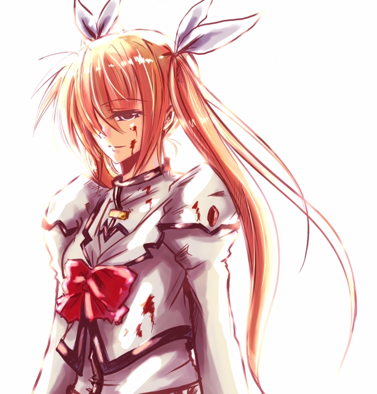 takamachi nanoha (lyrical nanoha and 2 more) drawn by yuuyu_(777)
