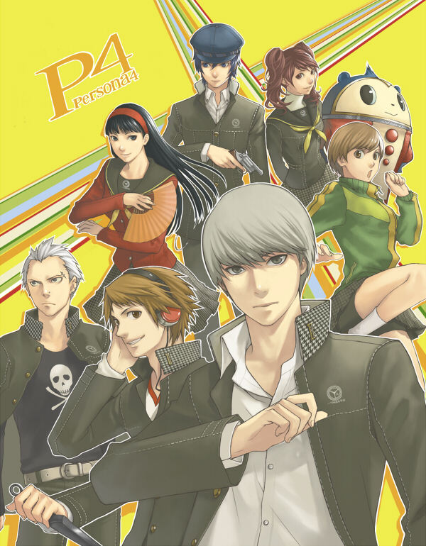 narukami yu, shirogane naoto, satonaka chie, kujikawa rise, amagi yukiko, and 3 more (persona and 1 more) drawn by minato_(robin)