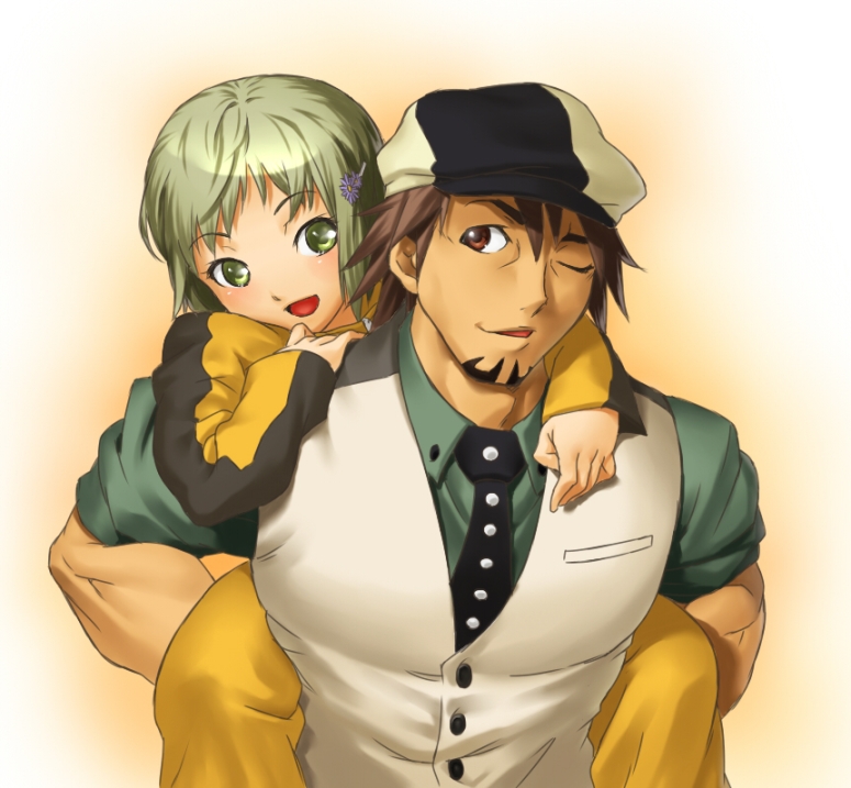 kaburagi t. kotetsu and huang pao-lin (tiger & bunny) drawn by onsoku_inu