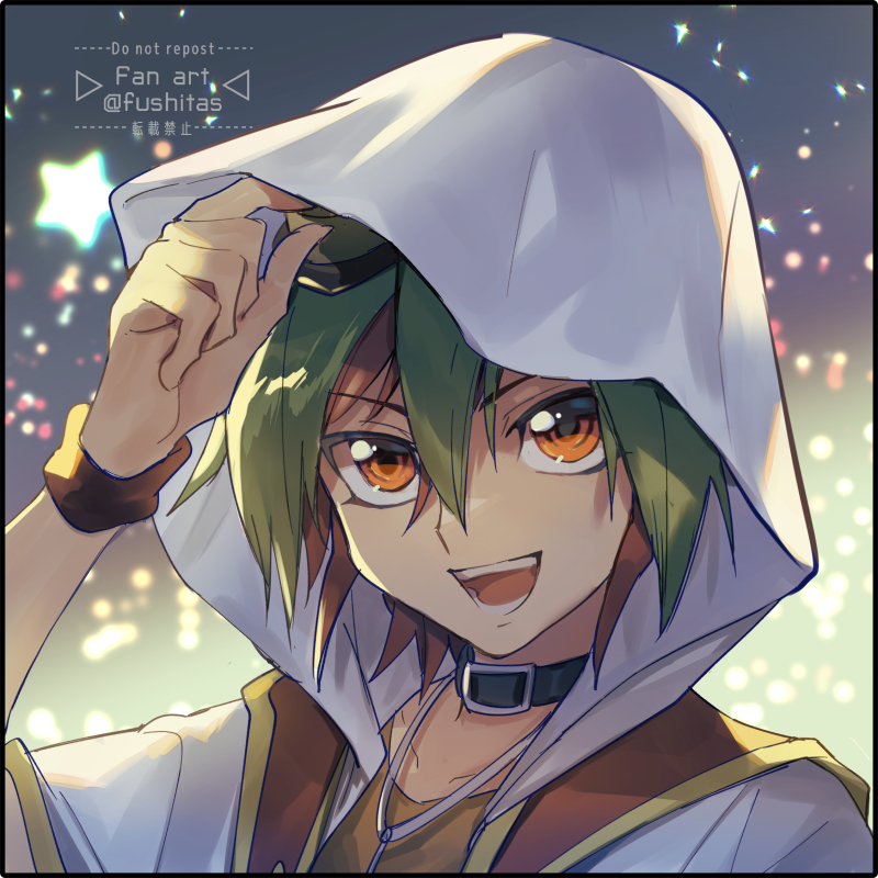 sakaki yuya (yu-gi-oh! and 1 more) drawn by fushitasu