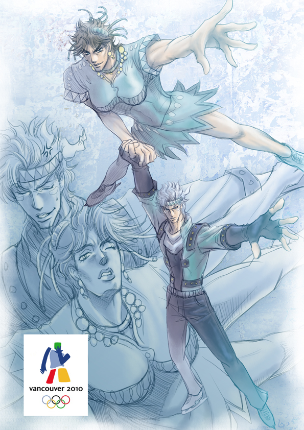 joseph joestar and caesar anthonio zeppeli (jojo no kimyou na bouken and 3 more) drawn by k-zaki