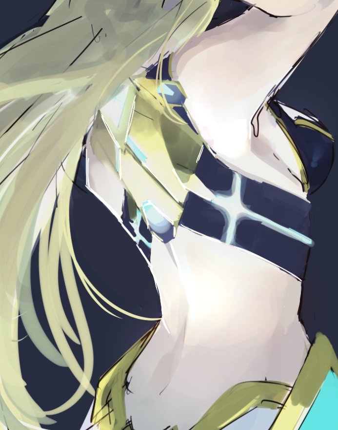 mythra (xenoblade chronicles and 1 more) drawn by skeptycally