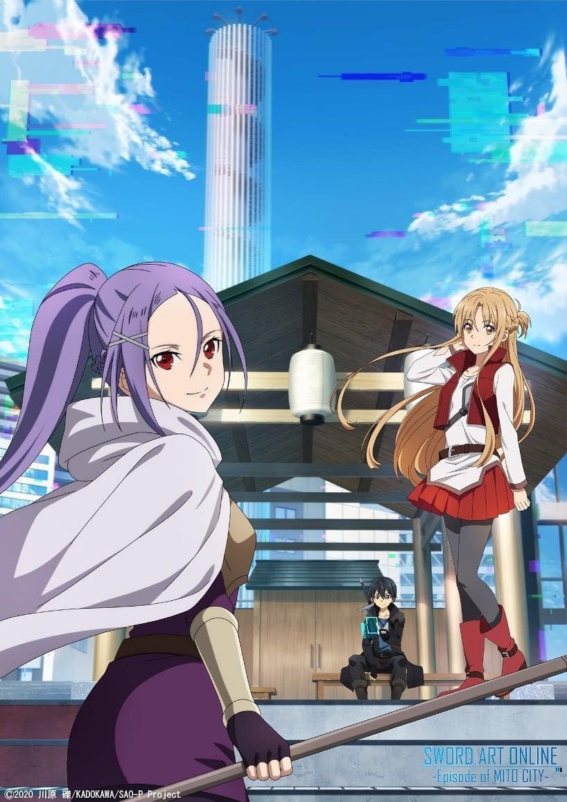 asuna, kirito, and mito (sword art online and 1 more)