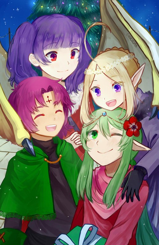tiki, nowi, myrrh, and fae (fire emblem and 5 more) drawn by chocojax