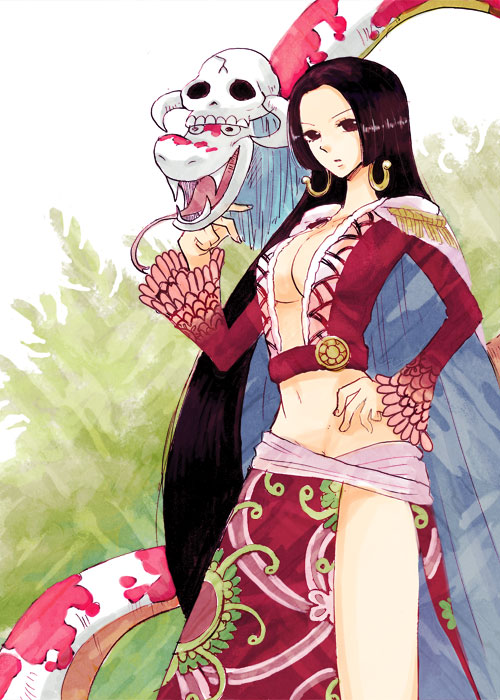 boa hancock and salome (one piece) drawn by eeyasu