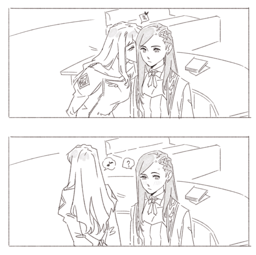shizuru viola and natsuki kruger (my-otome) drawn by guri_gom