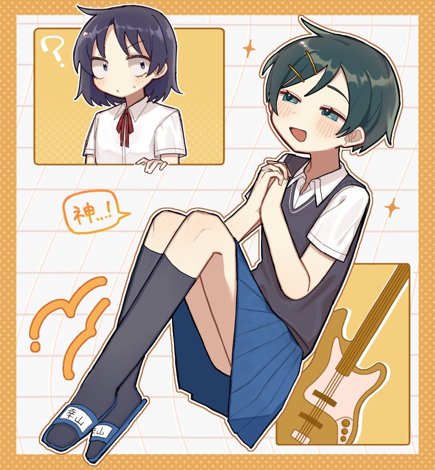 hatono chihiro and kouyama rin (futsuu no keion-bu) drawn by kansou