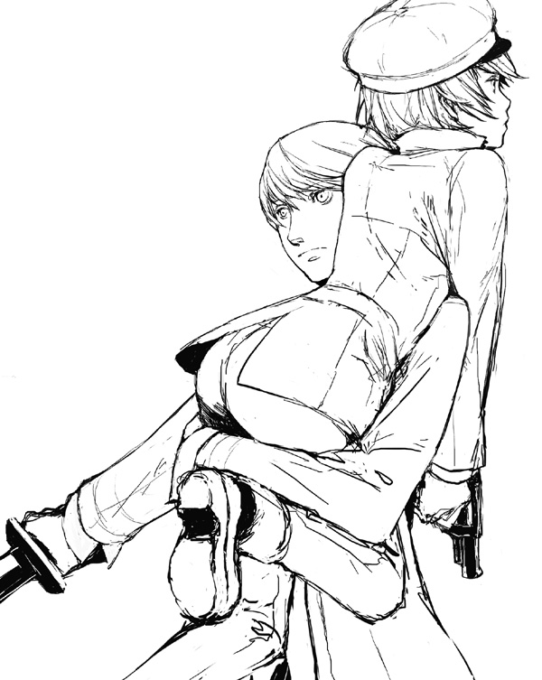 narukami yu and shirogane naoto (persona and 1 more) drawn by katsura_(+araka)