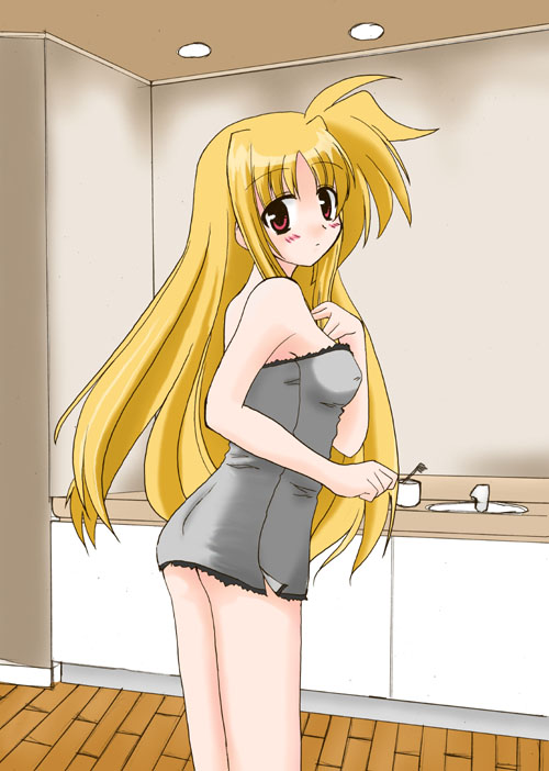 fate testarossa (lyrical nanoha and 1 more) drawn by oko_jo