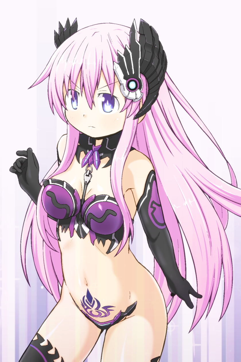 nepgear and purple sister (neptune and 1 more) drawn by tomi_tsukasa