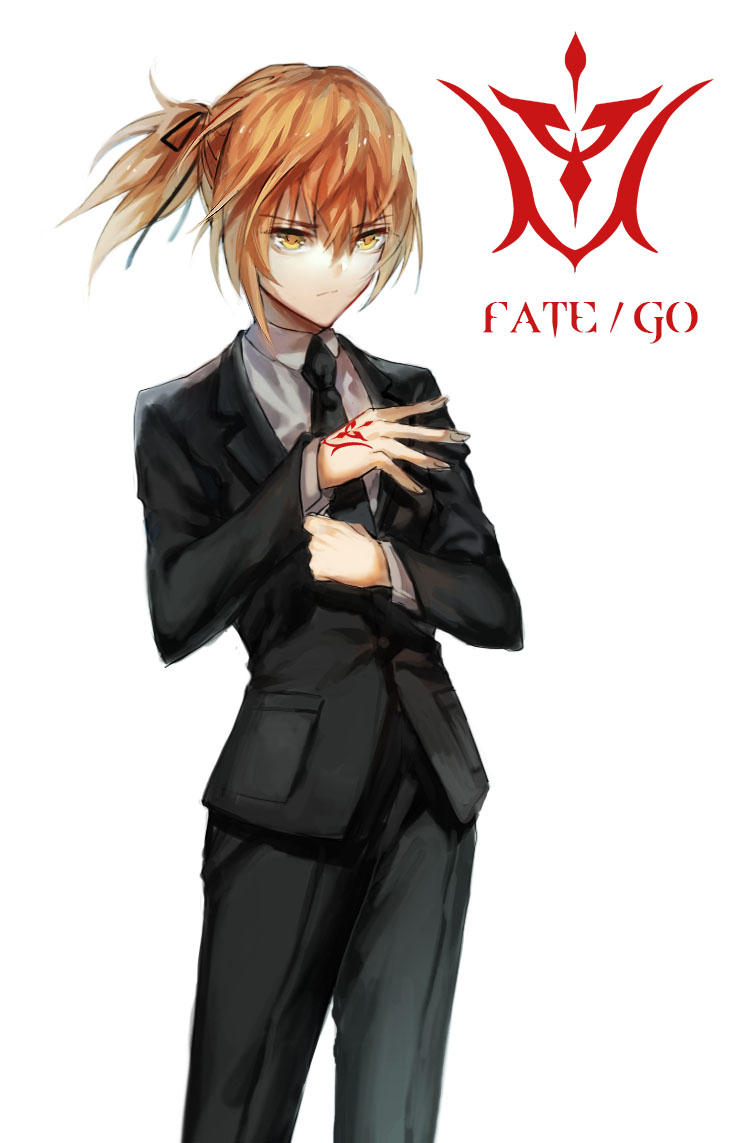 fujimaru ritsuka (fate and 1 more) drawn by nnnnndan