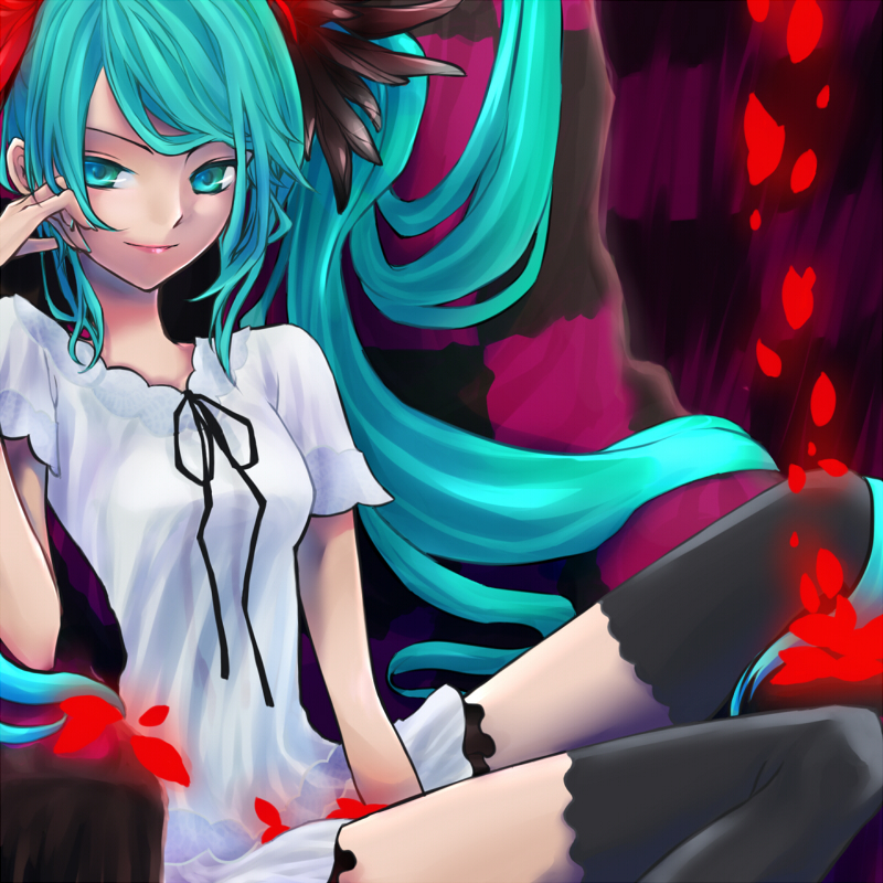 hatsune miku (vocaloid and 1 more) drawn by strib_und_werde
